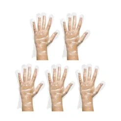 10x Handschoenen Plastic Heren 100 Stuks