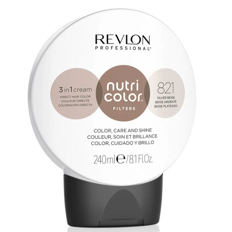 Revlon Nutri Color Filters 821 Silver Beige 240ml Revlon Nutri Color Filters 821 Silver Beige 240ml -Schwarzkopf Winkel 821 silver beige 1