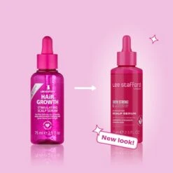 Lee Stafford Grow Strong & Long Stimulating Scalp Serum 75ml -Schwarzkopf Winkel copy of leestafford beforeafter growstronglong scalpserum
