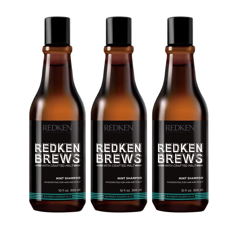 Redken Brews Mint Shampoo 3x 300ml = 900ml Redken Brews Mint Shampoo 3x 300ml = 900ml -Schwarzkopf Winkel redp1427200 1 1