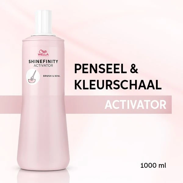 Wella ShineFinity Activator 2% Penseel & Kleurschaal1000ml Wella ShineFinity Activator 2% Penseel & Kleurschaal1000ml -Schwarzkopf Winkel wella professionals shinefinity brush bowl 1l packshot 2